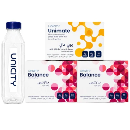 feel-great-30-day-program-unimate-lemon-ginger-2-balance-berry-boxes-with-unicity-bottle
